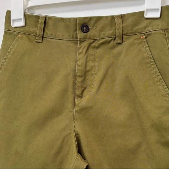Mini Boden Kids' Wide Leg Chinos Green Olive Adjustable Waist Boys Size 10 - Picture 2 of 6